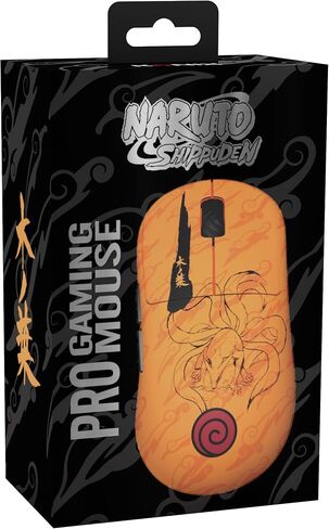 Konix Naruto Shippuden Gaming-Maus kabelgebunden/kabellos PC - Nummerierte Pro Collector Edition - 26.000 DPI - 70 Std. Akkulaufzeit - Kurama-Motiv in Kuwait