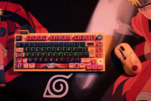 Konix Naruto Shippuden Gaming-Maus kabelgebunden/kabellos PC - Nummerierte Pro Collector Edition - 26.000 DPI - 70 Std. Akkulaufzeit - Kurama-Motiv in Kuwait