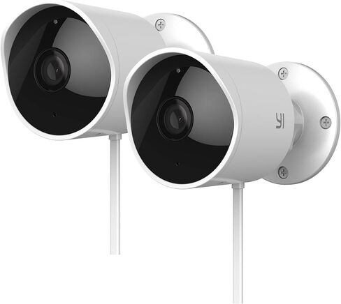 YI 2K Outdoor Security Camera 2packs with 360° PTZ,Motion Tracking,Siren in Kuwait