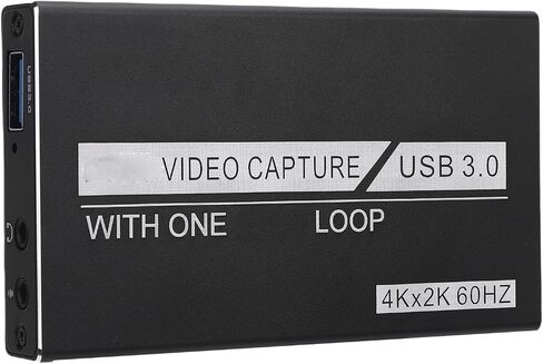 4K High Speed Video Capture Card with Microphone Input for Real Time Recording, Works with Cameras, Simple Setup in Kuwait