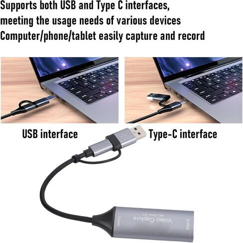 Card to USB 3.0 Video Device 4K 30Hz to 1080P 60Hz with and UVC Driverless Plug & Play for Streaming Recording Games su in Kuwait