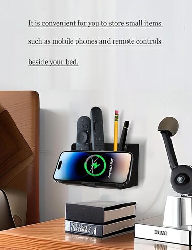 Universal Wall Mount Phone Holder, (Black) in Kuwait