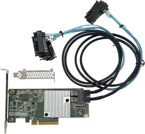 SAS3008 9300-8i 12Gbps SATA/SAS 8-Port HBA IT Mode ZFS FreeNAS unRAID+2*SFF-8643-8482 SAS Cable in Kuwait