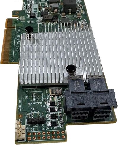 SAS3008 9300-8i 12Gbps SATA/SAS 8-Port HBA IT Mode ZFS FreeNAS unRAID+2*SFF-8643-8482 SAS Cable in Kuwait
