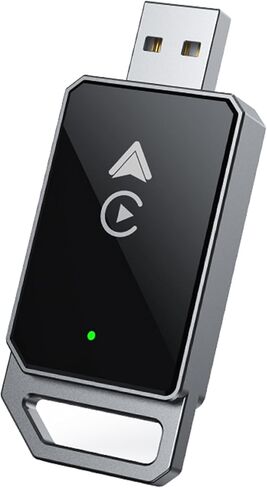 Wireless CarPlay & Android Auto Adapter 2-in-1 Convert Wired CarPlay to Wireless, No Latency, WiFi 6 & Bluetooth 5.3, Auto Reconnect, USB & Type-C, Compatible W iPhone iOS 10+, Android 11+, 2015+ Cars in Saudi Arabia