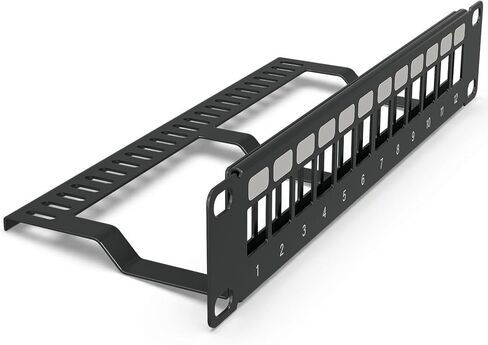 10" Patch Panel for Mini Network Rack (12 Port) - Tupavco TP410 in Kuwait