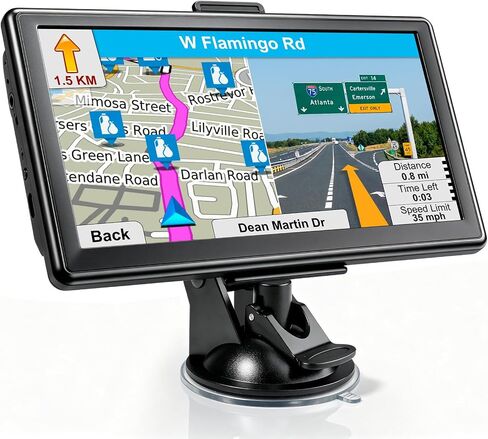 GPS Navigator for Car 7" HD Touchscreen 2026 Map Free Update Voice Guidance in Kuwait