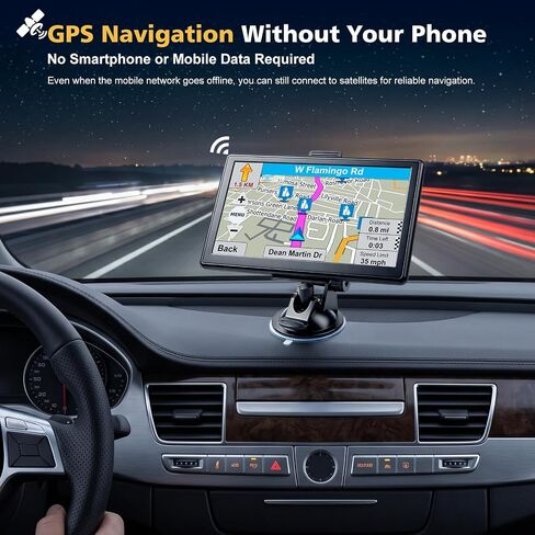 GPS Navigator for Car 7" HD Touchscreen 2026 Map Free Update Voice Guidance in Kuwait