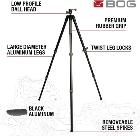 BOG Arca Swiss Mount Tripod, Optics Compatible, Adjustable Height in Kuwait