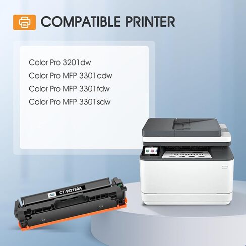 218A Toner Cartridges 4 Pack for HP 218A Toner 218X 218 MFP 3301fdw 3201dw in Kuwait