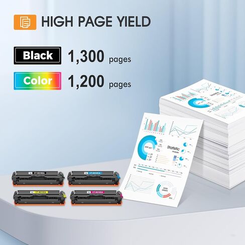 218A Toner Cartridges 4 Pack for HP 218A Toner 218X 218 MFP 3301fdw 3201dw in Kuwait