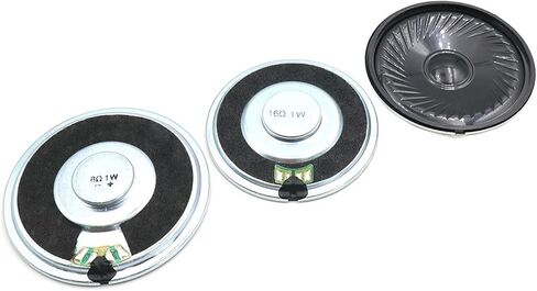 2Pcs 50MM 57MM 8Ohm 16Ohm 1W Loud Speaker 8R 16R 1 Watt Horn 8 16 Ohm Round Loudspeaker for Audio DIY (Color : 2Pcs 50MM 16Ohm 1W) in Kuwait