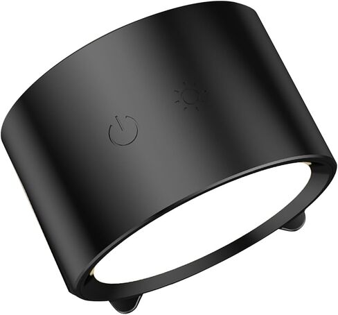 Magnetic Wall Lamp Dimmable Rotating Bedroom Reading Light USB Rechargeable (Black) in Saudi Arabia