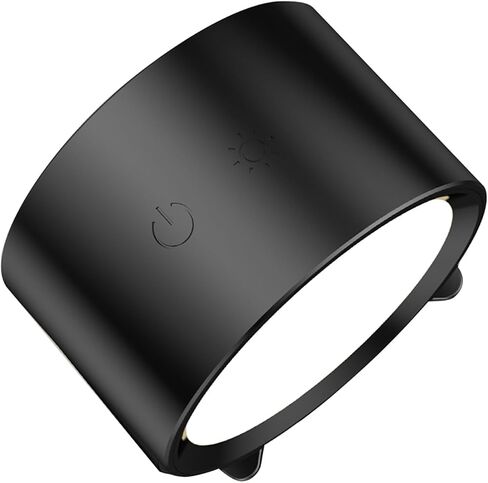 Magnetic Wall Lamp Dimmable Rotating Bedroom Reading Light USB Rechargeable (Black) in Saudi Arabia