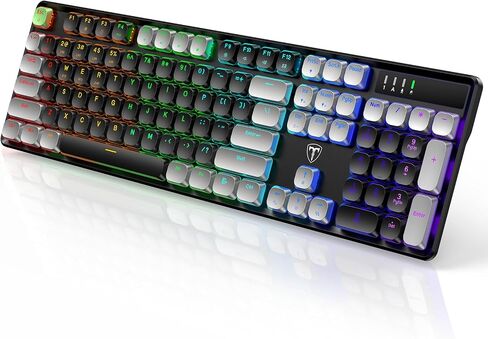 Wireless Mechanical Keyboard Gaming, Bluetooth/2.4G/USB-C, Red Switches in Kuwait