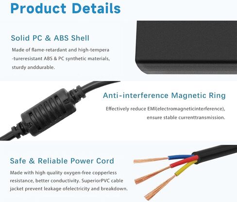 65W Monitor Power Adapter Compatible with LG Monitor in Kuwait
