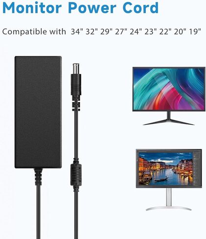 65W Monitor Power Adapter Compatible with LG Monitor in Kuwait