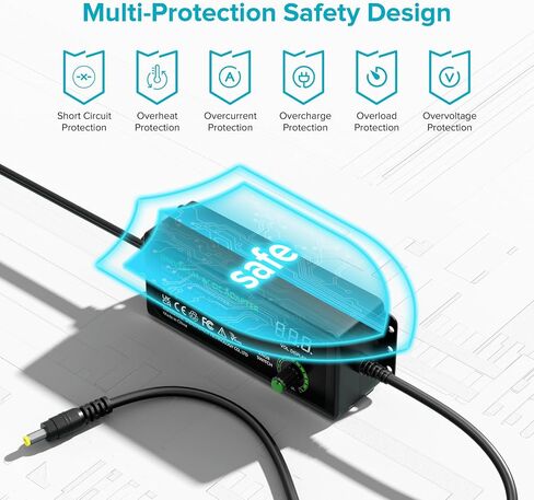 Powseed Universal Power Supply Variable 3V~24V 3A 72W Multi Voltage Adapter in Kuwait