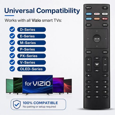 Replacement Remote Control for Vizio Smart TV, XRT136 in Kuwait