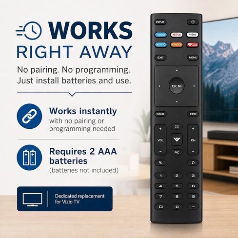Replacement Remote Control for Vizio Smart TV, XRT136 in Kuwait
