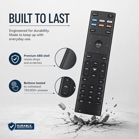Replacement Remote Control for Vizio Smart TV, XRT136 in Kuwait