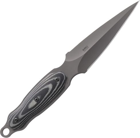 CRKT Shrill Fixed Blade Knife with Sheath: Stainless Steel Plain Edge Blade, Micarta Handle, 2075 in Saudi Arabia