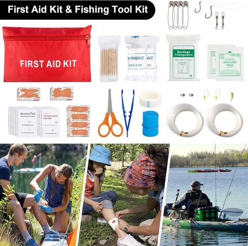 Survival Kit, 151Pcs Survival Gear Emergency Supplies First Aid Kit in Kuwait