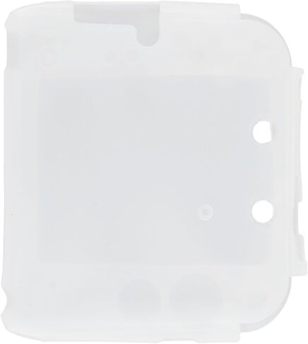 Shockproof silicone skin cover for 2DS with screen protector to protect your console from knocks, dust and scratches. Portable design with access to all buttons on the go (WHITE) in Kuwait