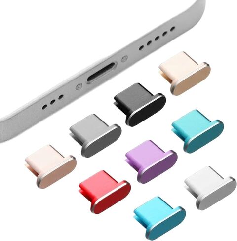 USB Dust Plug USB C Dust Plug 6 Pack Aluminium Alloy Type-C Charger Port Protector in Saudi Arabia