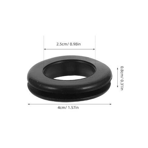 ibasenice 6pcs Rubber Cable Grommets for Electrical Wire Protection with Throughhole Design and Easy Installation, Black Rubber Grommet Plugs for Wiring and Cable Management in Saudi Arabia