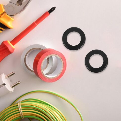 ibasenice 6pcs Rubber Cable Grommets for Electrical Wire Protection with Throughhole Design and Easy Installation, Black Rubber Grommet Plugs for Wiring and Cable Management in Saudi Arabia