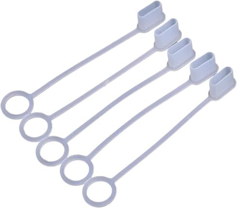 USB Dust Plug 20pcs Type C Dust Plug Cover Silicone Anti-Dust Protector for Charging Cable in Saudi Arabia