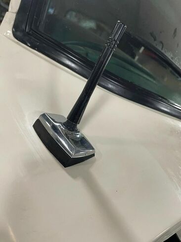 4" inch Aluminum Black Antenna Mast for Ford Bronco 1980-1996 — Short Stubby Power Rod Radio AM/FM Antenna — Waterproof, Easy Installation, No Tools Required — Antenna Base is Not Included in Kuwait