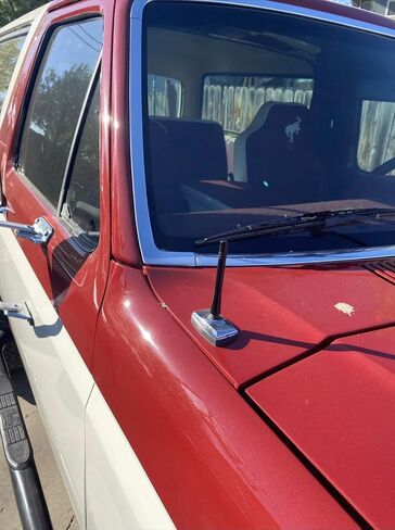 4" inch Aluminum Black Antenna Mast for Ford Bronco 1980-1996 — Short Stubby Power Rod Radio AM/FM Antenna — Waterproof, Easy Installation, No Tools Required — Antenna Base is Not Included in Kuwait