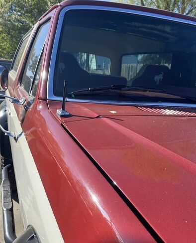 4" inch Aluminum Black Antenna Mast for Ford Bronco 1980-1996 — Short Stubby Power Rod Radio AM/FM Antenna — Waterproof, Easy Installation, No Tools Required — Antenna Base is Not Included in Kuwait