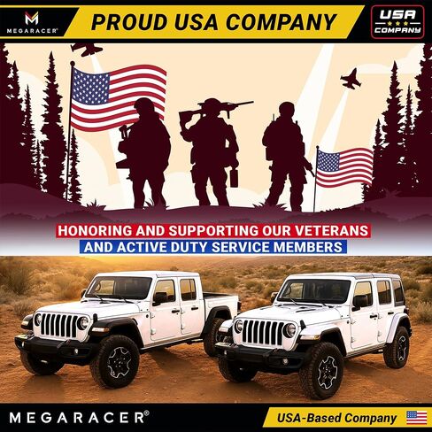 50 Cal Bullet Antenna for Jeep Wrangler& Gladiator, 2007-2024, Gloss White in Kuwait