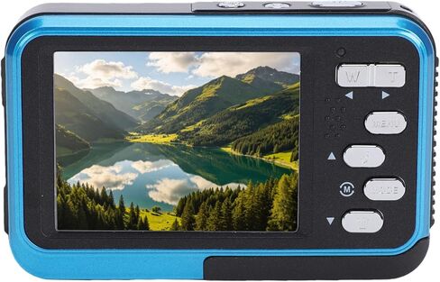 ASHATA 4K Underwater Camera, 11.5ft Water Proof 48MP Autofocus, Dual in Kuwait