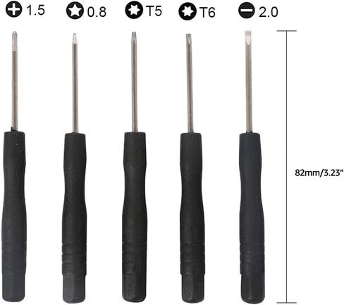 11-in-1 Handheld Device Screen Opening Repair Tools Kit Screwdriver Set with Suction Cup and Pry Wedges for Smartphones Tablets Laptops Electronics in Kuwait