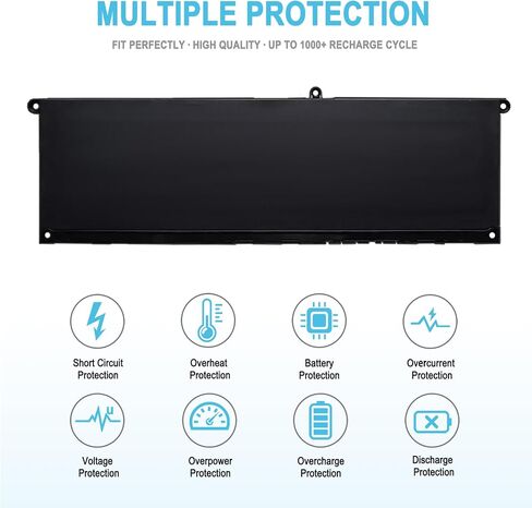 54Wh V6W33 Replacement Laptop Battery for Dell Inspiron 5510 5310 5410 Inspiron 5420 5625 5630 3510 3521 7415 7420 7430 Vostro 3425 5620 Latitude 3320 3330 3420 3520 3530 Series TN70C 15V 4-Cell in Kuwait