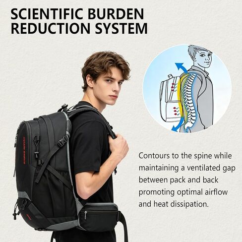 35L Lightweight Hiking Backpack for Women Men Waterproof Camping Backpack in Kuwait