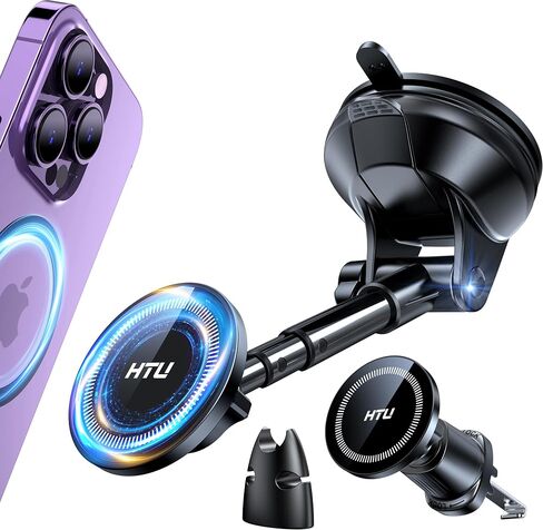 HTU【Military-Grade 80LBS Strongest Suction Upgraded for Magsafe Car Mount in Kuwait