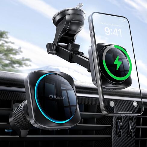 Chgeek for MagSafe Car Mount Charger[15W Fast Charging & 2400gf Magnetic] in Kuwait