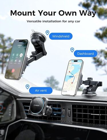 Chgeek for MagSafe Car Mount Charger[15W Fast Charging & 2400gf Magnetic] in Kuwait