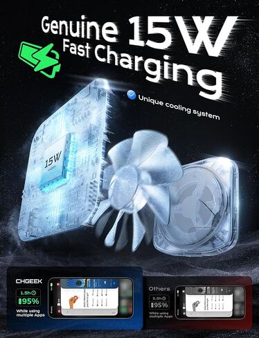 Chgeek for MagSafe Car Mount Charger[15W Fast Charging & 2400gf Magnetic] in Kuwait