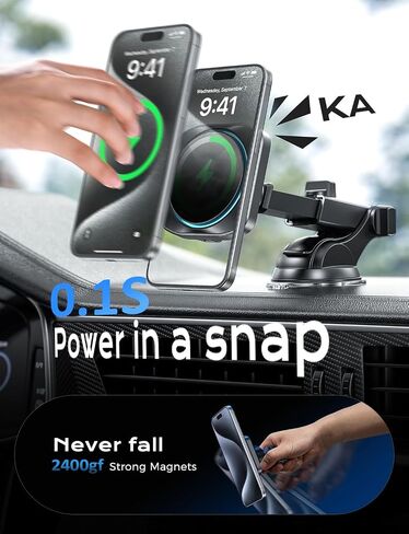 Chgeek for MagSafe Car Mount Charger[15W Fast Charging & 2400gf Magnetic] in Kuwait