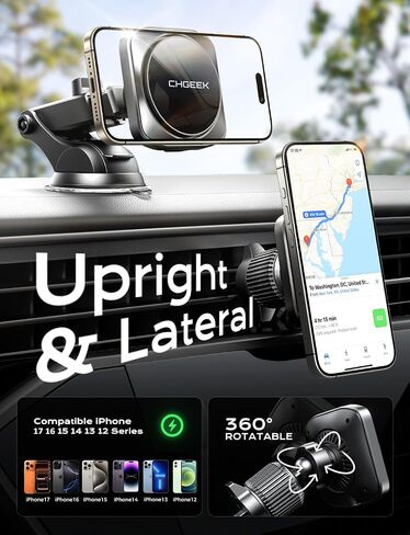 Chgeek for MagSafe Car Mount Charger[15W Fast Charging & 2400gf Magnetic] in Kuwait