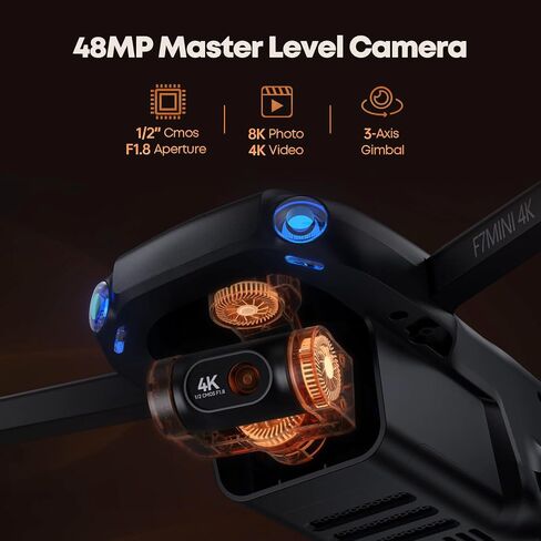 Bwine F7MINI 4K(RC3) Drones with Camera for Adults & 65W USB C Charger, 3-Port Fast Charging Block in Saudi Arabia