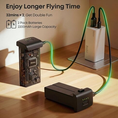 Bwine F7MINI 4K(RC3) Drones with Camera for Adults & 65W USB C Charger, 3-Port Fast Charging Block in Saudi Arabia