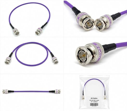 AV-Cables 12G-SDI BNC to BNC Cable, 4855R,25ft, Violet in Kuwait