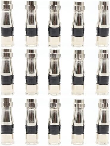 F Type RG11 Coax Cable Compression Fitting/Connector with Weather Seal O Ring 15PACK in Kuwait